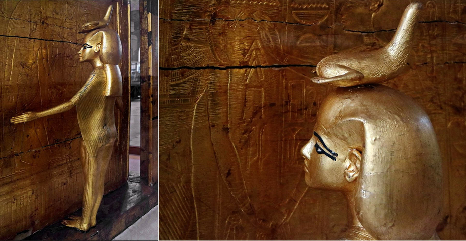 Statue of Goddess Serket Selket from the Tomb of TUTANKHAMUN Egyptian Museum Cairo